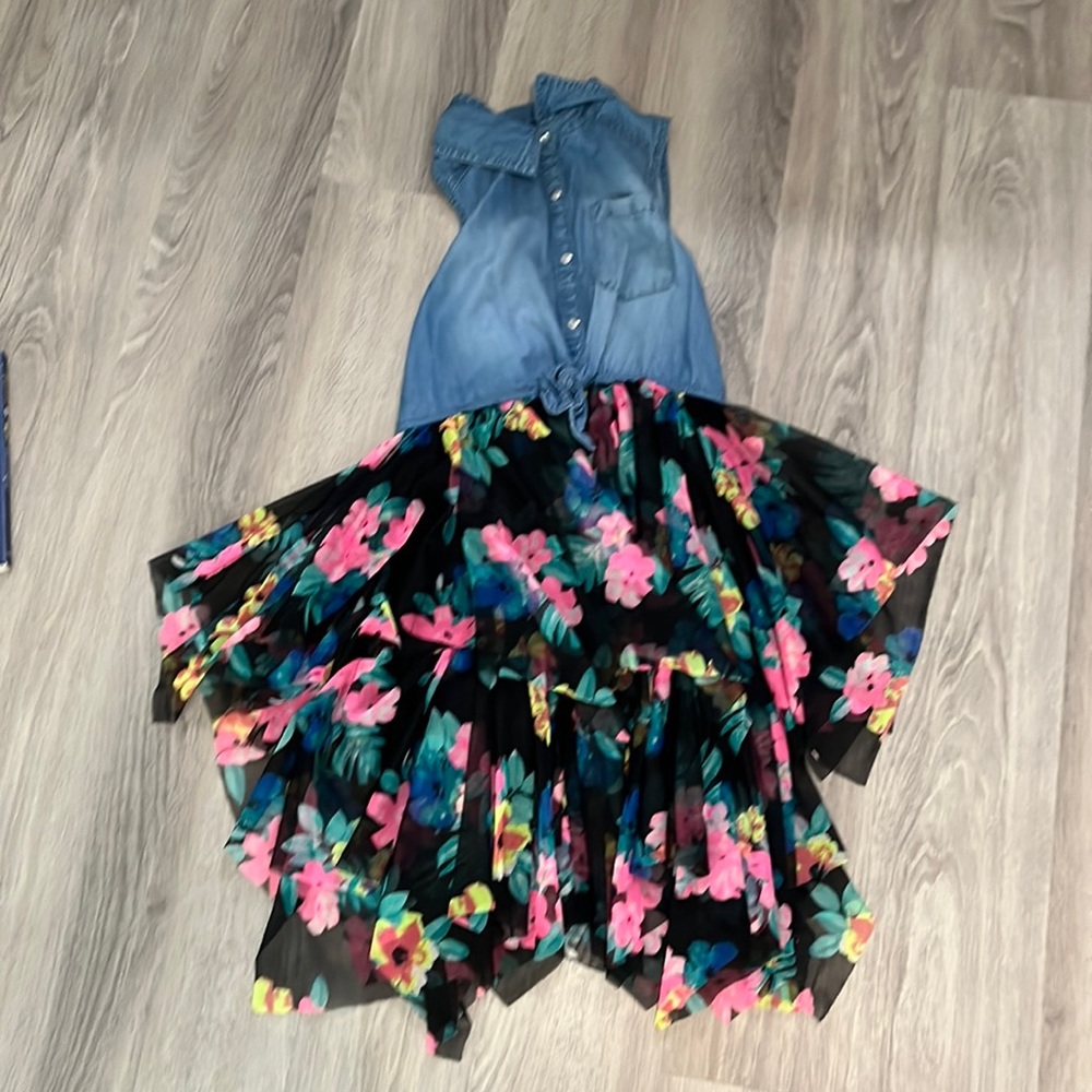 Justice floral dress size 12